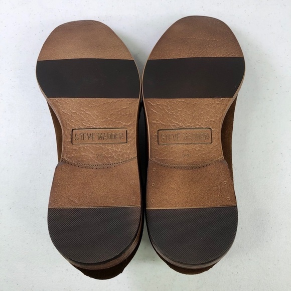 STEVE Madden Tan Suede Monk Strap Leather Shoes main image 5
